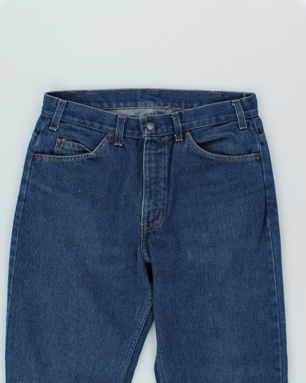 Vintage 90s Straight Leg Dark Wash Denim Jeans - W30 L29