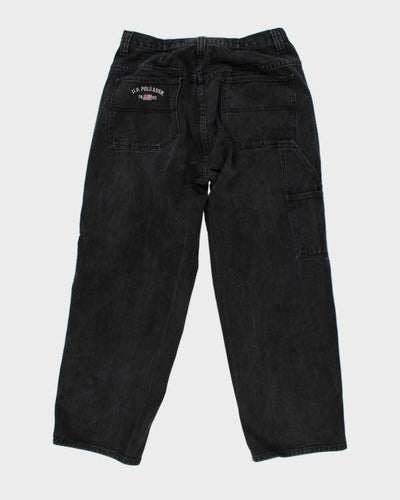 Vintage Polo Assn Baggy Black Jeans - W32 L29