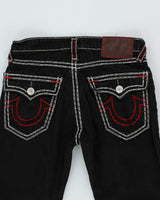 Vintage Y2K True Religion Black Straight Leg Jeans - W32 L27