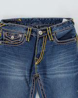 Vintage Y2K True Religion Dark Wash Straight Leg Jeans - W32 L27