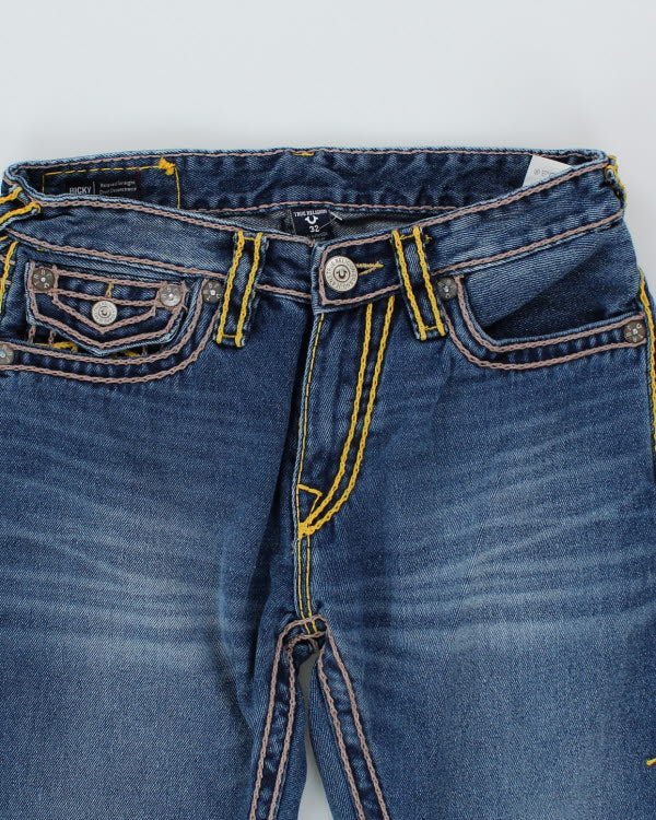 Vintage Y2K True Religion Dark Wash Straight Leg Jeans - W32 L27