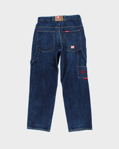 Vintage 90's Ecko Wide Leg Carpenter Jeans - W34 L32 – Rokit