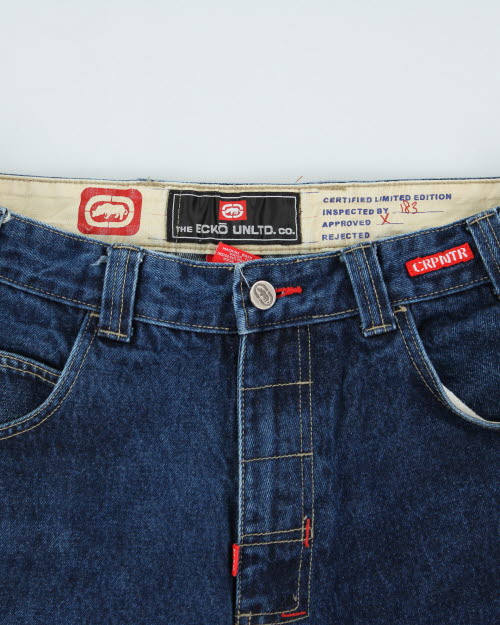 Vintage 90's Ecko Wide Leg Carpenter Jeans - W34 L32