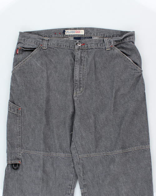 Vintage 90's Plugg Wide Baggy Jeans - W36 L31