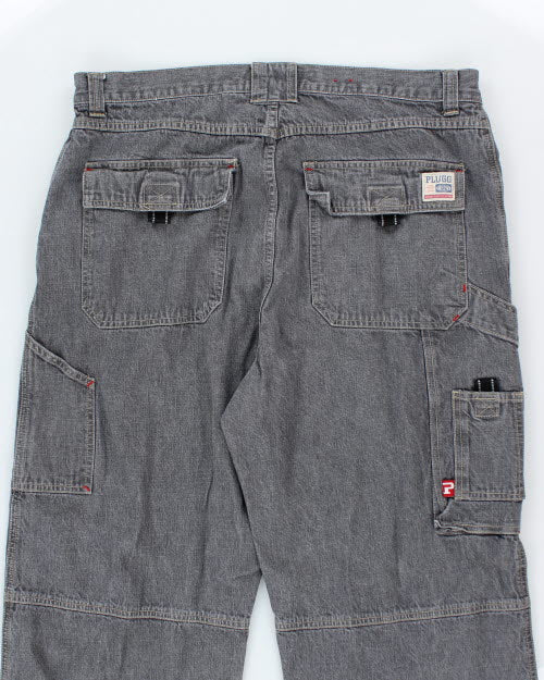 Vintage 90's Plugg Wide Baggy Jeans - W36 L31
