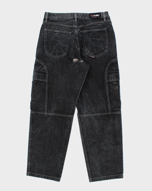 Vintage 90's Fubu Wide Leg Cargo Jeans - W36 L32