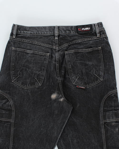 Vintage 90's Fubu Wide Leg Cargo Jeans - W36 L32