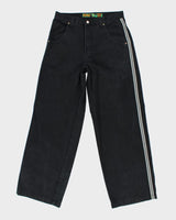 Vintage Ribeez Striped Wide Leg Jeans - W30 L31