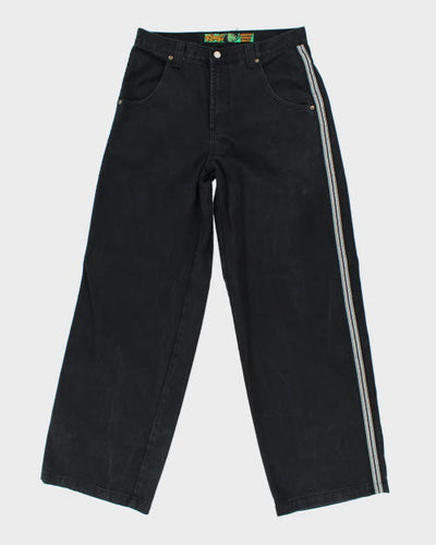 Vintage Ribeez Striped Wide Leg Jeans - W30 L31