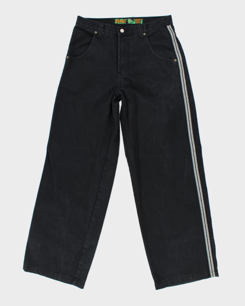 Vintage Ribeez Striped Wide Leg Jeans - W30 L31