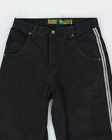 Vintage Ribeez Striped Wide Leg Jeans - W30 L31