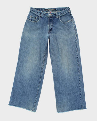 Vintage 90's Silver Restricted Baggy Denim Jeans - W32 L29
