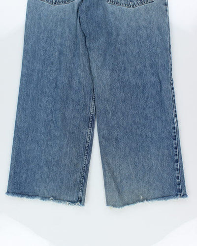 Vintage 90's Silver Restricted Baggy Denim Jeans - W32 L29