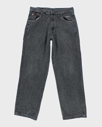 Vintage 90's Baggy Fubu Embroidered Jeans - W34 L30