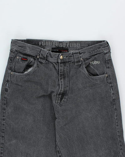 Vintage 90's Baggy Fubu Embroidered Jeans - W34 L30