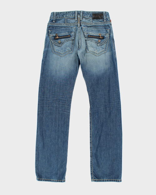 Art Robin Pantalone Jeans Uomo, Gamba Dritta, Chiusura Con Bottone, Lavabile In Lavatrice