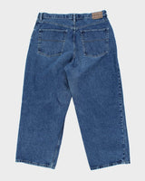 Vintage Wide Leg Blue Notes Jeans - W36 L28