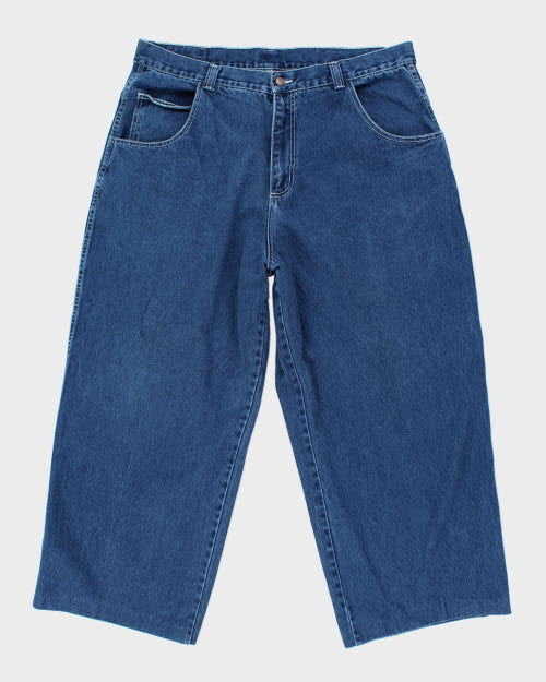 Vintage 90's Flip Flop Ultra Wide Leg Embroidered Jeans - W38 L27