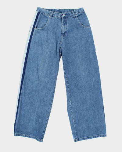 Vintage DLUX Wide Leg Denim Jeans - W32 L32