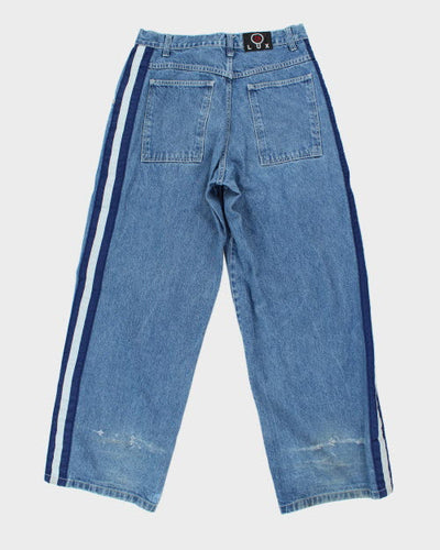 Vintage DLUX Wide Leg Denim Jeans - W32 L32