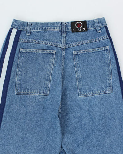 Vintage DLUX Wide Leg Denim Jeans - W32 L32