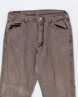 Vintage Wrangler Brown Relaxed Fit Jeans - W34 L31
