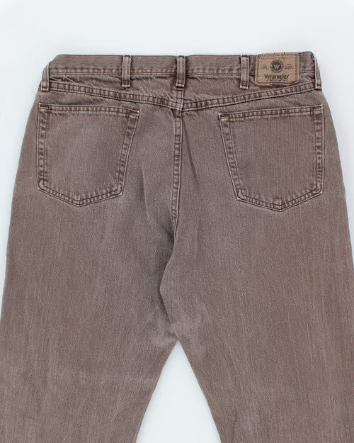 Vintage Wrangler Brown Relaxed Fit Jeans - W34 L31