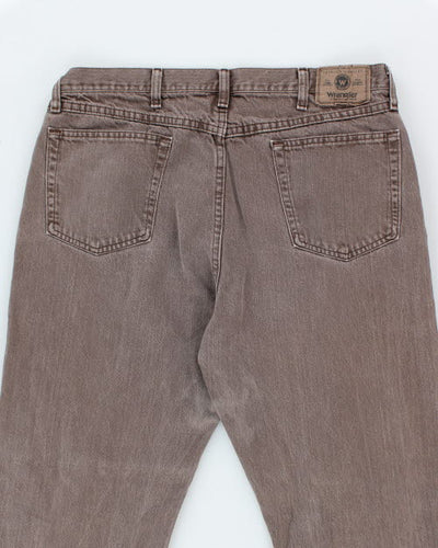 Vintage Wrangler Brown Relaxed Fit Jeans - W34 L31