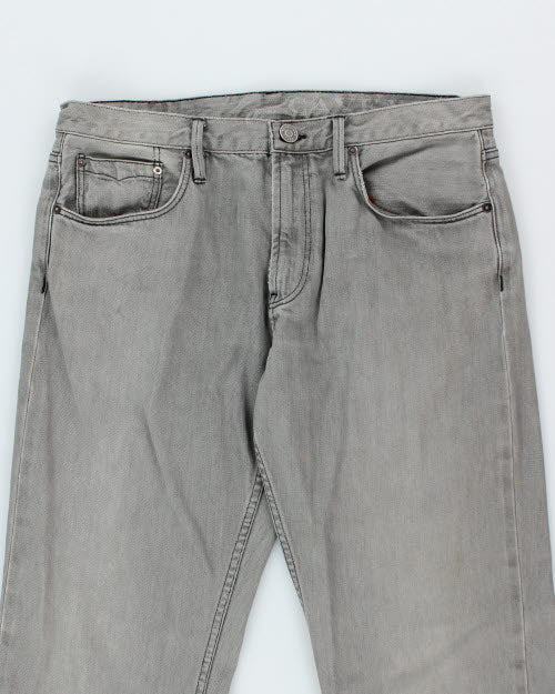 Vintage Burberry Brit Straight Fit Grey Wash Jeans - W34 L33