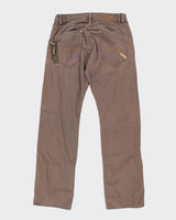 Vintage Y2K Gothic Faded Brown Wash Denim Jeans - W32 L32