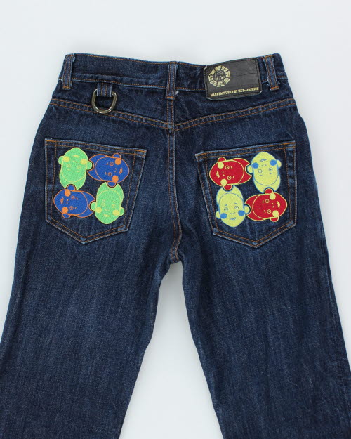 Vintage Manufactured by Mudd Embroidered Selvedge Denim Jeans - W28 L31