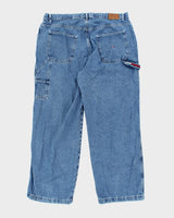 Vintage Tommy Hilfiger Wide Leg Carpenter Jeans - W40 L31