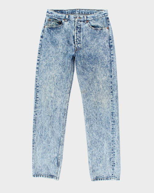 Vintage Levi's 501 Acid Wash Denim Jeans - W30 L31