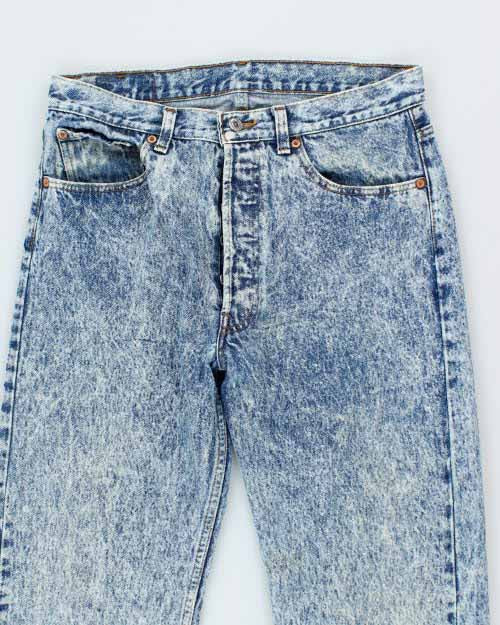 Vintage Levi's 501 Acid Wash Denim Jeans - W30 L31