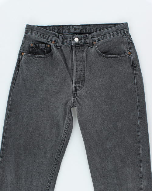 Vintage Levi's 501 Grey Stone Wash Denim Jeans - W30 L30