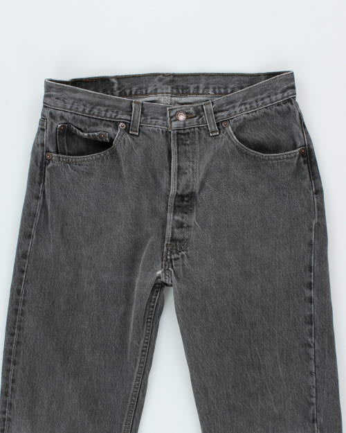 Vintage Levi's 501 Grey Stone Wash Denim Jeans - W32 L28
