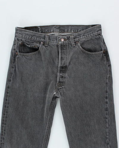 Vintage Levi's 501 Grey Stone Wash Denim Jeans - W32 L28