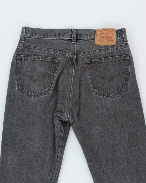 Vintage Levi's 501 Grey Stone Wash Denim Jeans - W32 L28