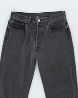 Vintage Levi's 501 Grey Stone Wash Denim Jeans - W30 L34