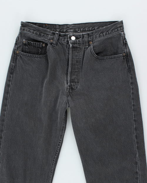 Vintage Levi's 501 Grey Stone Wash Denim Jeans - W30 L34