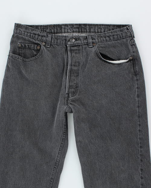 Vintage Levi's 501 Grey Stone Wash Denim Jeans - W32 L29