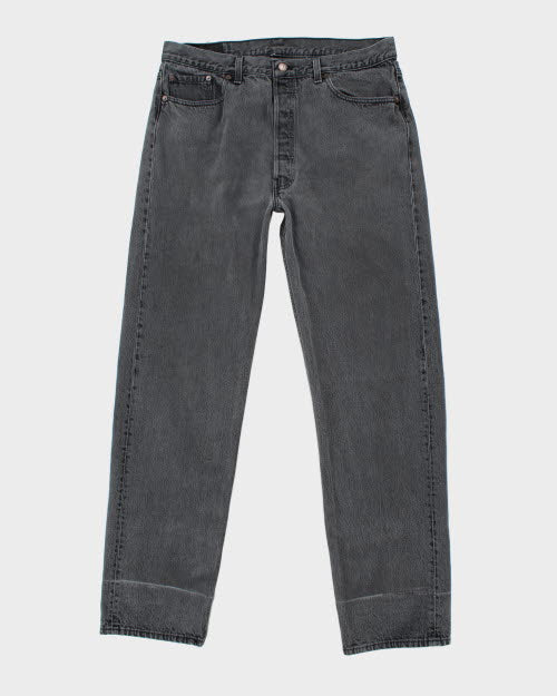 Vintage Levi's 501 Grey Stone Wash Denim Jeans - W34 L32