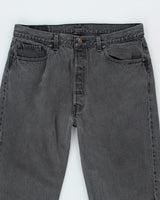 Vintage Levi's 501 Grey Stone Wash Denim Jeans - W34 L32