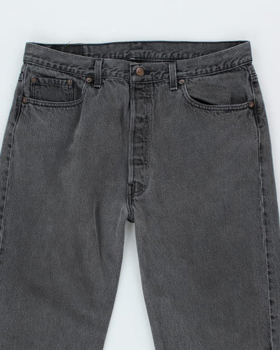 Vintage Levi's 501 Grey Stone Wash Denim Jeans - W34 L32