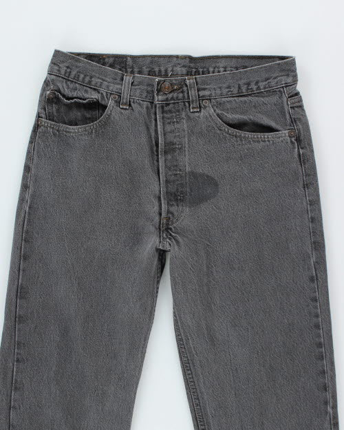Vintage Levi's 501 Grey Stone Wash Denim Jeans - W30 L32