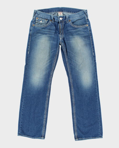 Vintage Y2K True Religion Contrast Stitch Denim Jeans - W36 L31