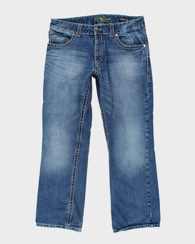 Vintage Y2K Contrast Stitch Bootcut Jeans - W36 L30