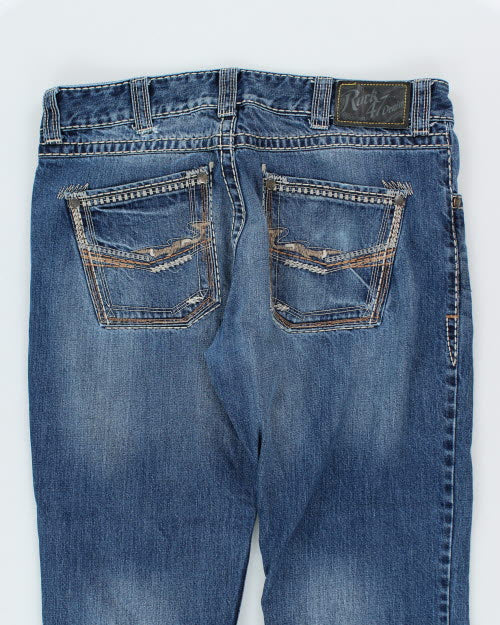 Vintage Y2K Contrast Stitch Bootcut Jeans - W36 L30