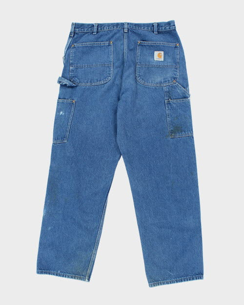 Vintage 90's Carhartt Wide Leg Double Knee Jeans - W34 L29