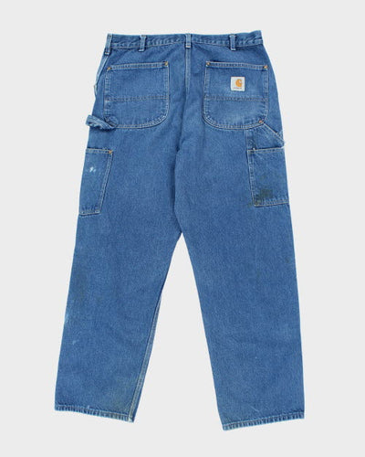 Vintage 90's Carhartt Wide Leg Double Knee Jeans - W34 L29